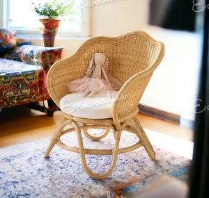 Silla de bambú y canoa de ratán redonda de estilo moderno personalizada para niños para jardín, dormitorio, parque, Villa, muebles de sala de estar - Product Image 6