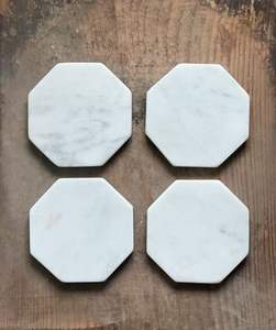 Juego de Posavasos Rectangulares Clásicos Hechos a Mano de Primera Calidad, de Mármol Natural, Resistentes al Calor, Protección para Mesa, Posavasos Promocionales para Bebidas - Product Image 3