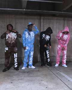 เสื้อมีฮู้ดโอเวอร์ไซส์แบบปักลายมีฮู้ดโอเวอร์ไซส์สำหรับผู้ชายผ้าถักด้านหน้ายาว - Product Image 4