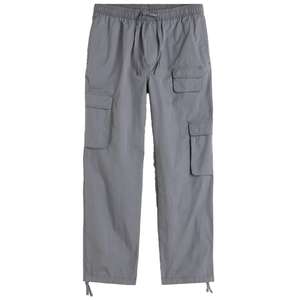 Pantalon cargo droit en molleton personnalisé OEM pour hommes, de haute qualité, léger, écologique, décontracté, streetwear, taille mi-haute, multi-poches - Product Image 3