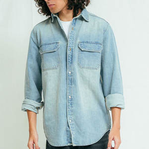 Camisa Vaquera para Hombre, Fabricada en Pakistán, Estilo Casual Urbano, 100% Algodón, Alta Calidad, Ecológica, Nueva Llegada - Product Image 3