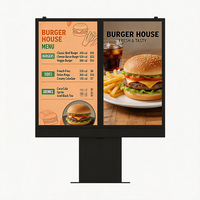 Tableros de Menú Digitales para Exteriores con Protección IP66, Pantalla Táctil Capacitiva LCD de 10 Puntos, Garantía de 1 Año para Restaurantes