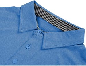 Polo de algodón 100% para hombre, camiseta de tela de Jersey de manga corta para primavera y verano con logotipo bordado, estampado de patrón de Bambú - Product Image 4