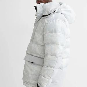 Chaqueta acolchada de invierno de alta calidad XL para hombre, lona gruesa Premium, bordado acolchado, decoración, soporte ligero, servicio OEM - Product Image 3