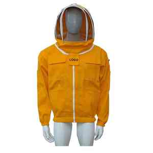 Chaqueta de apicultura ventilada de 3 capas de alta calidad Chaqueta de seguridad para apicultores en Color blanco Unisex - Product Image 4