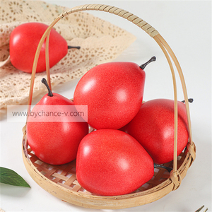 Modelo de fruta sintética de peras <span class=keywords><strong>Anjou</strong></span> Rojas realistas de alta calidad para comercialización visual y exhibición minorista - Product Image 3