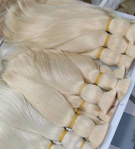 Precio al por mayor Extensiones de cabello a granel de alta calidad 100 gramos 22 pulgadas Textura natural de color claro dibujado Doble - Product Image 2