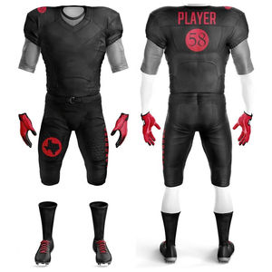 Ropa atlética Uniforme de fútbol americano Secado rápido Panel transpirable Tela de trabajo para hombres Equipo Deportes Uniformes de fútbol americano - Product Image 3