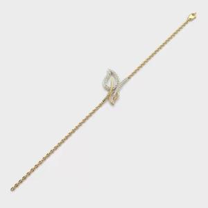 Latest 18K Yellow <b>Gold</b> Tennis Classic <b>Bracelet</b> Simple Unique Design Real Diamond Studded <b>Bangle</b> Moissanite <b>Bracelets</b> & <b>Bangles</b> - Product Image 3