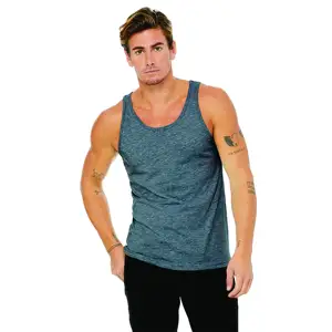 Side Seamed Retail Fit 100% Airlume Combed and Ring Spun Cotton 32 single 4.2 oz Slate Unisex Jersey Tank