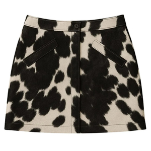 Jupe en cuir véritable élégante, confortable, imperméable, de couleur unie, au meilleur design, dernière mode, haute qualité, sur mesure en cuir de vache - Product Image 3