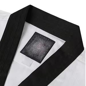 2025 personalizado de alta calidad Taekwondo maestro uniforme logotipo personalizado bordado Diseño hecho tela de alta calidad ropa de artes marciales - Product Image 4