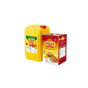 Refined CP8 Quality Palm Oil From Malaysia At Lowest Rates With USHA Brand and Logo For Cooking and Frying Uses