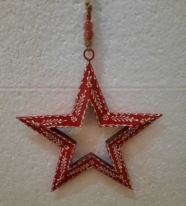 Étiquette métallique suspendue de Noël, personnalisée, peinte, plaquée or, design antique artisanal, prix de gros, en provenance d'Inde - Product Image 4