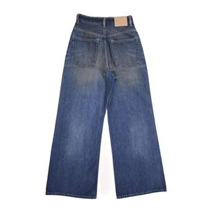 Vaqueros vintage de pierna ancha con efecto degradado, desgastados, desteñidos, rotos, de corte recto, con acabado retro. - Product Image 5