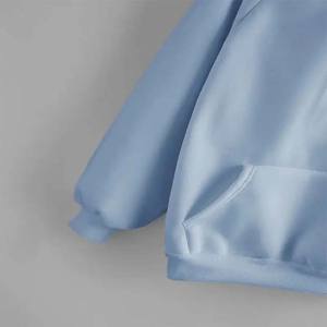 Sudaderas con capucha de invierno de gran tamaño para hombre, sudaderas informales con logotipo personalizado y estampado bordado, 100% básicos de algodón - Product Image 5