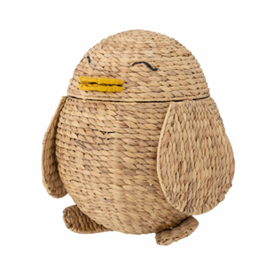 Cesta de niño de jacinto de agua con forma de pingüino súper especial para almacenamiento de juguetes precio barato al por mayor de Vietnam - Product Image 4