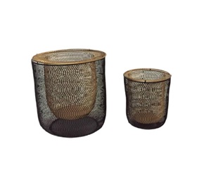 Bougeoir rétro en fer forgé maroc bougeoir en métal de bureau à la maison avec des bougies expédiées - Product Image 3