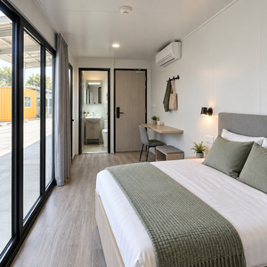 Casa Prefabricada Modular con Fachada de Cristal Completa, Modelo Apple Cabin, para Hoteles de <span class=keywords><strong>Marina</strong></span> y Resorts Turísticos en Islas - Product Image 5