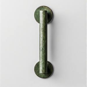 Herrajes para puerta duraderos Tirador de latón Regal Crest Tirador de puerta de diseño premium en latón hecho a mano con acabado de pátina vintage - Product Image 2