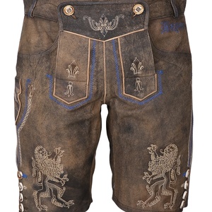 Pantalones Cortos de Cuero para Hombre, Estilo Bávaro, para Oktoberfest - Product Image 5