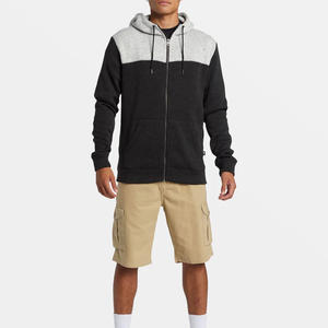 Sudadera con capucha para hombre Streetgrace OEM personalizada, cierre de cremallera, tela suave, impresión Digital, logotipo, moda teñida lisa, compatible con etiqueta privada - Product Image 2