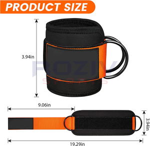 Sangles de cheville 100% néoprène écologiques, réglables, respirantes, antidérapantes, forte adhérence, logo personnalisé, unisexe, haute qualité, vente en gros - Product Image 4