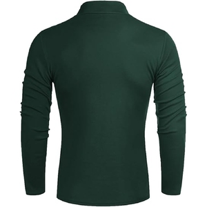 Nueva venta al por mayor de alta calidad de poliéster de color sólido suéter de los hombres de cuello redondo grueso suéteres de primavera - Product Image 2