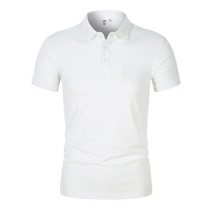 Polos de golf à manches courtes et coupe ajustée unie de haute qualité pour hommes T-shirt polo personnalisé à logo avec numéro et vêtements d'équipe - Product Image 1