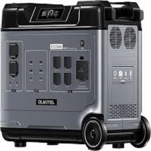 Station d'alimentation portable P5000 5120Wh/2200W, générateur solaire portable, batterie LiFePO4, best-seller - Product Image 1