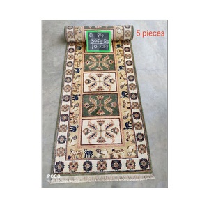 Techniques intemporelles de pile de boucle de tapis de coureur noué à la main de luxe 100% laine pour des ensembles de tapis doux durables et décoratifs de 10mm - Product Image 1