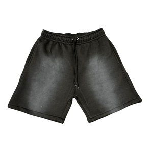 กางเกงขาสั้นผ้าฝ้ายแบบไม่เป็นกรดสำหรับผู้ชายกางเกงขาสั้นผ้าฝ้ายขอบตัดแบบดิบๆแบบวินเทจซีดจางระบายอากาศได้ดี2025 OEM - Product Image 6