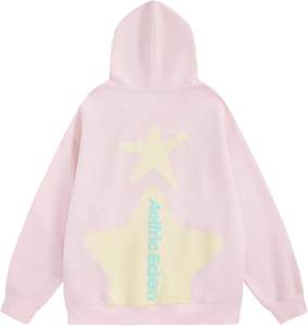 Otoño Streetwear Sudaderas con capucha Diseño forrado Logotipo frontal Impresión de pantalla de seda Digital Tie-Dye Lavado ácido Técnicas de lavado Sólido con capucha - Product Image 2