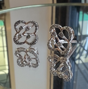 Pendientes de tuerca de diamante natural en oro sólido de 14K y 18K, joyería duradera elegante hecha a medida para ella - Product Image 5