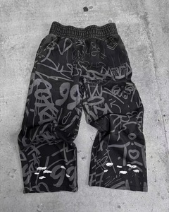 Moda tendencia High Street hip hop punk estilo lavado pantalones de hombre Y2K Goth Harajuku cintura alta pantalones casuales pantalones de chándal de gran tamaño - Product Image 5