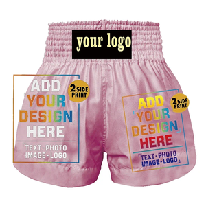 Pantalones Cortos Deportivos Casuales Personalizados Everbout, con Cierre y Cordón, Cómodos, Elásticos, de Cintura Media, para Hombres y Mujeres, para Boxeo, Muay Thai - Product Image 3