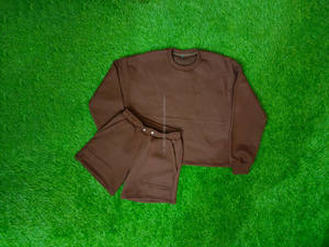 Conjunto de sudadera de cuello redondo de algodón con logotipo personalizado Conjunto de sudadera y pantalones cortos de cuello redondo para hombre - Product Image 3