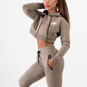 Bonne qualité étiquette personnalisée nouveau arrivé meilleur prix Qualité durable prix bas nouveau style Crop Top Hoodies - Product Image 3