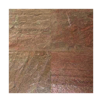 Tuiles en ardoise de cuivre naturel de qualité supérieure, tuiles en pierre pour revêtement de sol, revêtement mural et aménagement paysager extérieur