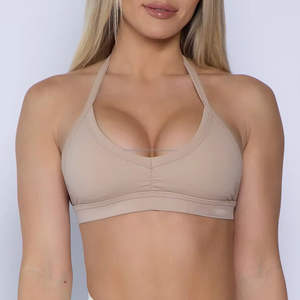 Venta al por mayor Custom Fit Chafe-Free Gym Training Bra Racerback Style Perfect Fit Low Impact New Style Sujetador de mujer hecho a medida - Product Image 5