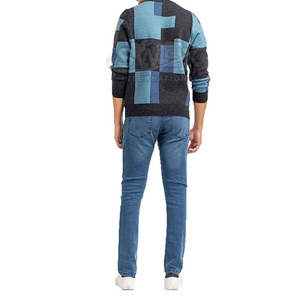 Homme Slim Fit tricoté pulls décontractés hiver hommes chandails confortable épais respirant hiver pull col rond - Product Image 4