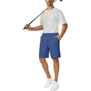 Pantalones cortos de golf de alta calidad con cintura elástica y pantalones cortos para hombres Bolsillos laterales Bermudas personalizadas - Product Image 6