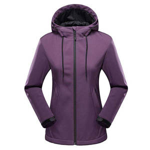 Chaqueta de Equitación para Mujer, Chaqueta Softshell Cálida, Abrigo Ecuestre Cortavientos con Cremallera Completa para Montar al Aire Libre - Product Image 1