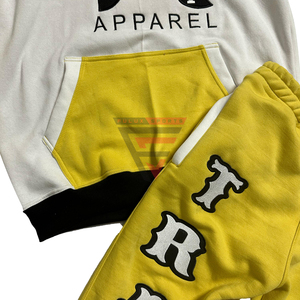 Venta al por mayor personalizado Slim Fit entrenamiento Jogging traje deportes hombres ropa deportiva chándal con capucha y Jogger conjunto ropa de calle - Product Image 6