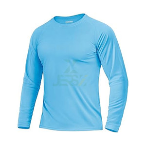 Camisa de protección solar de manga larga UPF 50 + para hombre de alto rendimiento, de secado rápido, transpirable, que absorbe la humedad, protección contra erupciones UV - Product Image 1