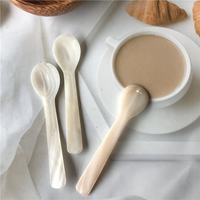 Ensemble de cuillères en nacre personnalisées, écologiques, durables, légères, sans BPA, faites à la main pour servir le caviar, vaisselle