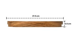 2025 nouveauté bois d'acacia décoratif ovale multifonctionnel moderne ferme conception puce trempette collations plateau de service sans danger pour les aliments - Product Image 3