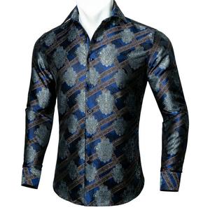 Chemise décontractée à manches longues pour homme, qualité supérieure, batik personnalisé, écologique, vente en gros ODM, 100% coton, respirante, anti-froissement - Product Image 6