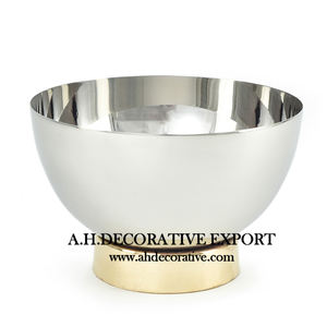 Juego de cuencos de latón antiguo para decoración del hogar y boda, Juego de 2 tazones de Metal con acabado antiguo para flores - Product Image 4