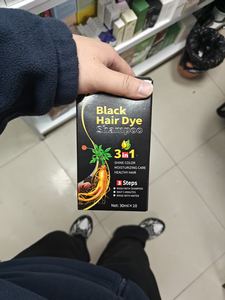 Crème colorante pour cheveux noire 3 en 1, permanente, naturelle, coloration instantanée des cheveux, sans ammoniaque, couverture facile des cheveux gris, couleur longue durée - Product Image 5